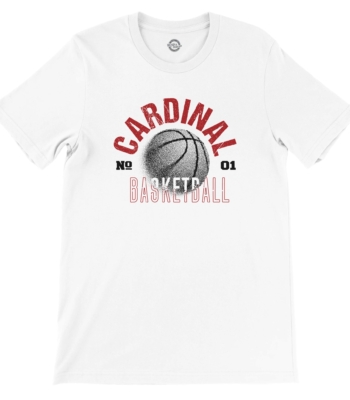 Cardinal Basketball Vintage Throwback Tee