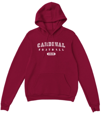 Classic Cardinal Football Hoodie