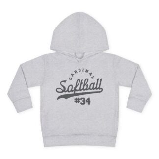 Vintage Varsity Softball Toddler Hoodie