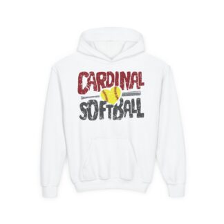 Love Cardinal Softball Youth Hoodie