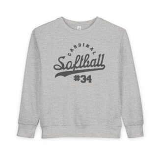 Vintage Varsity Softball Toddler Sweatshirt