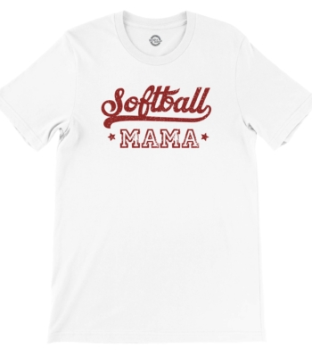Softball Mama Custom Jersey Tee