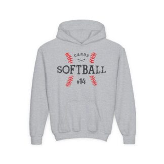 Game Day Essential Softball Youth Hoodie – Grey