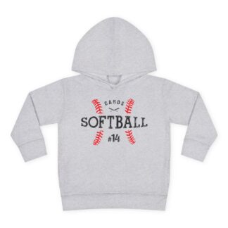Game Day Essential Softball Toddler Hoodie – Grey