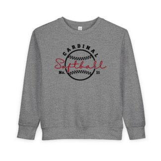Modern Look Softball Toddler Sweatshirt
