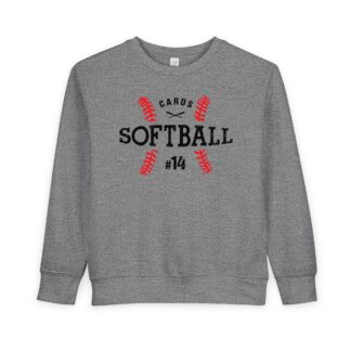 Game Day Essential Softball Toddler Sweatshirt – Grey