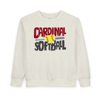 Love Cardinal Softball Toddler Sweatshirt