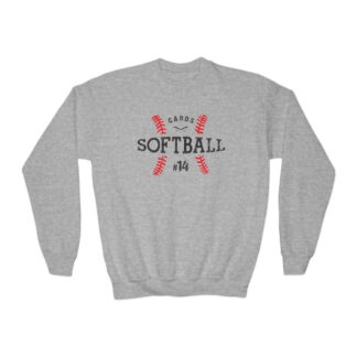 Game Day Essential Softball Youth Sweatshirt – Grey