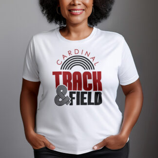 Cardinal Track & Field Stadium Arched Logo