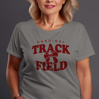 Cardinal Track Trendy Bow - Grey
