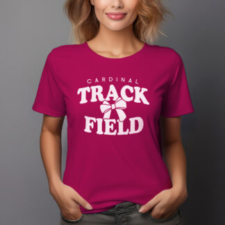 Cardinal Track Trendy Bow - Pink