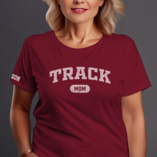 Track Mom Varsity Athletic – Red