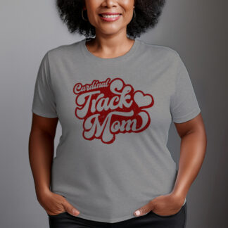 Retro Cardinal Track Mom