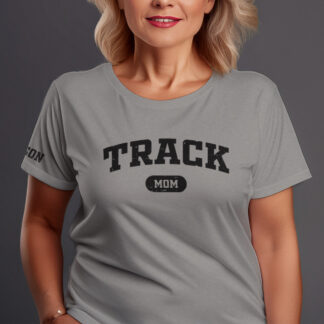 Track Mom Varsity Athletic - Grey